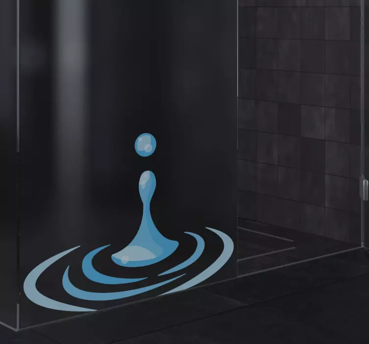 Sticker Paroi de Douche éclaboussure de bulle - TenStickers
