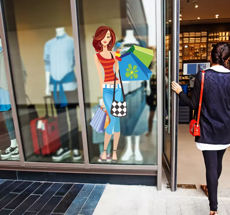 Sticker printemps shopping - TenStickers