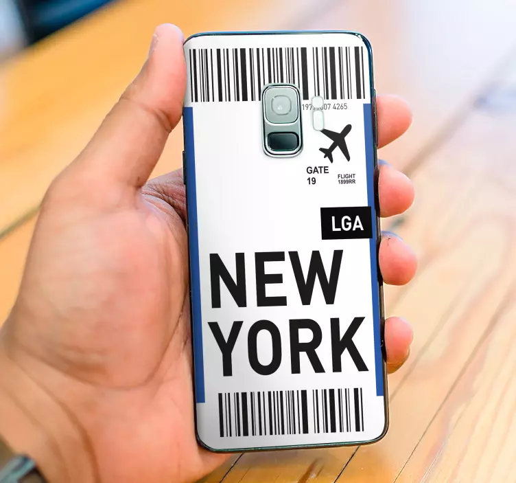 Sticker samsung pass de vol pour new york - TenStickers