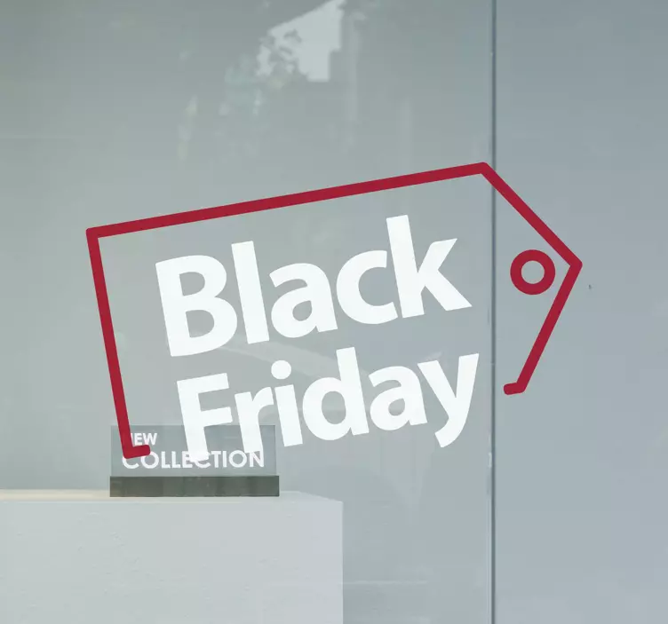 Sticker black friday étiquette de vente en gras - TenStickers