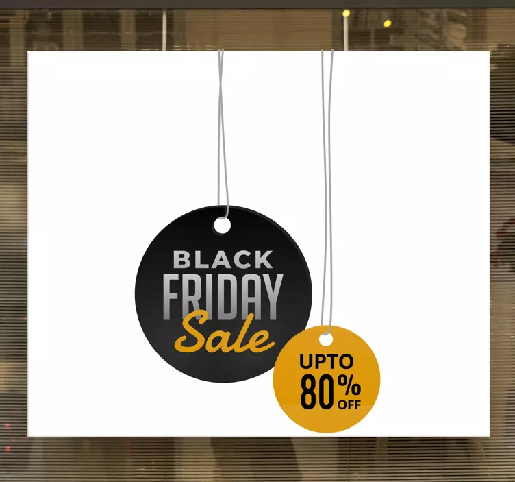 Sticker black friday étiquette d'offre de vente - TenStickers