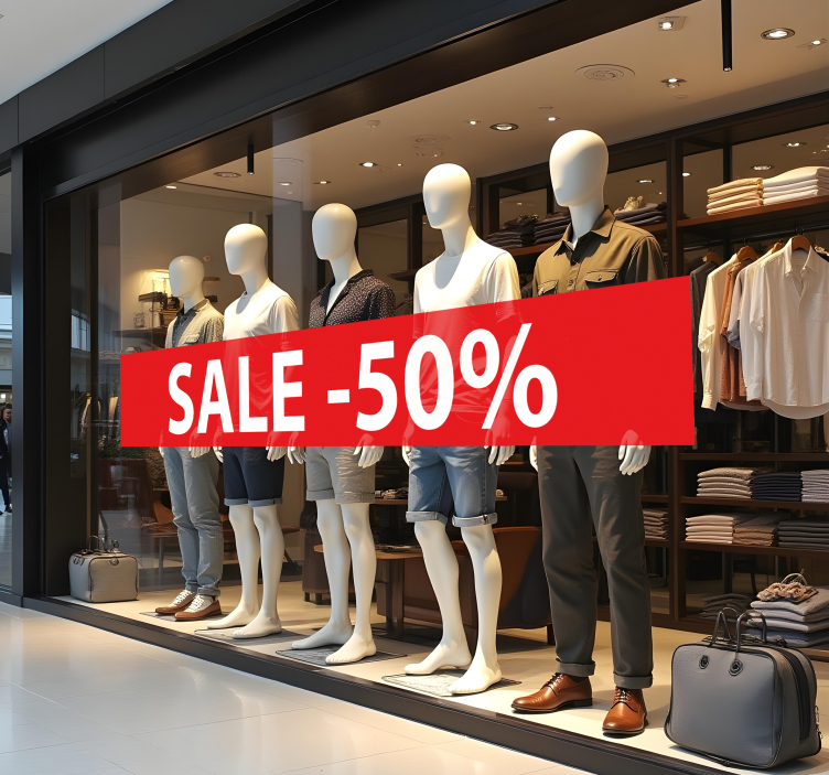 Sticker soldes remise personnalisée - TenStickers