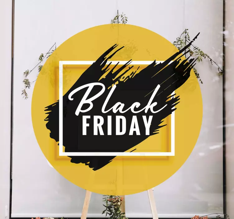 Sticker black friday vendredi noir audacieux - TenStickers