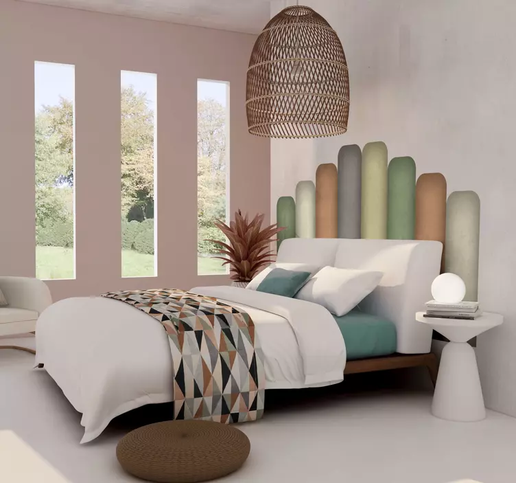 Sticker tête de lit conception douce et incurvée - TenStickers