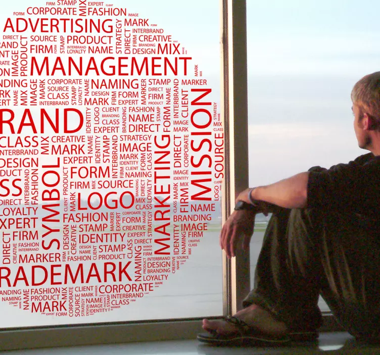 Sticker texte concepts cercle - TenStickers