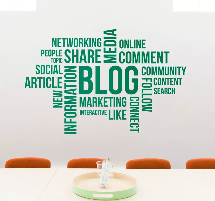 Sticker texte réseaux sociaux - TenStickers