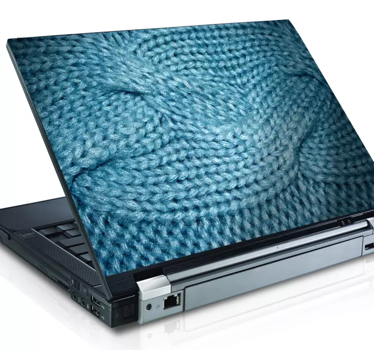 Sticker texture laine PC portable - TenStickers
