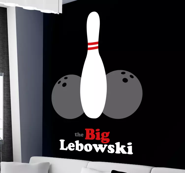 sticker the big lebowski bowling - TenStickers