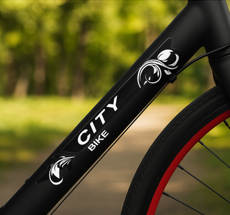 Sticker vélo collection de vélos en ville - TenStickers