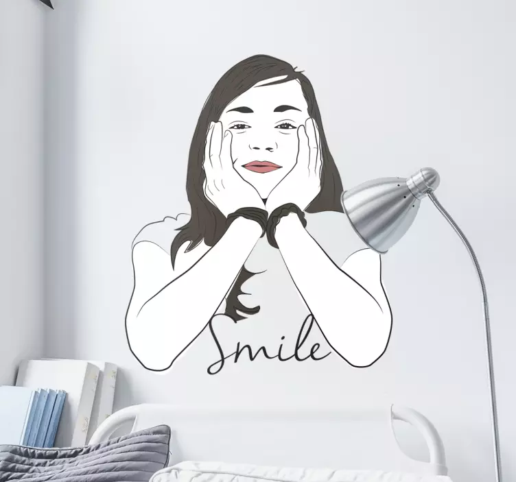 Sticker visage Smile - TenStickers