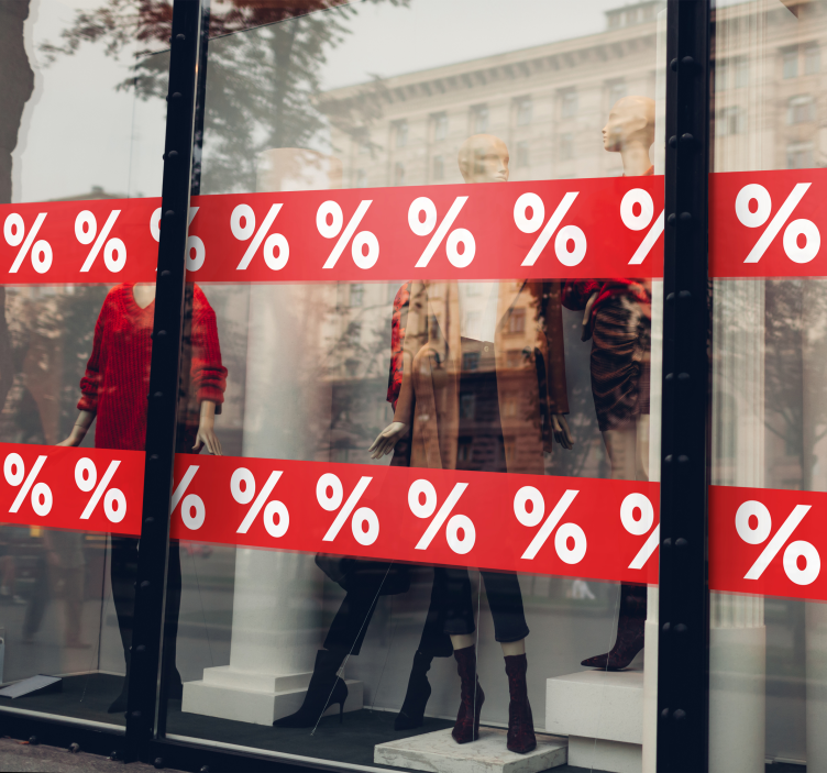 Sticker soldes bordure de symbole de remise - TenStickers