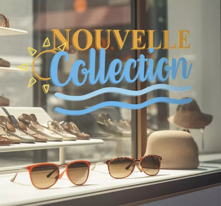 Sticker vitrine Nouvelle collection - TenStickers