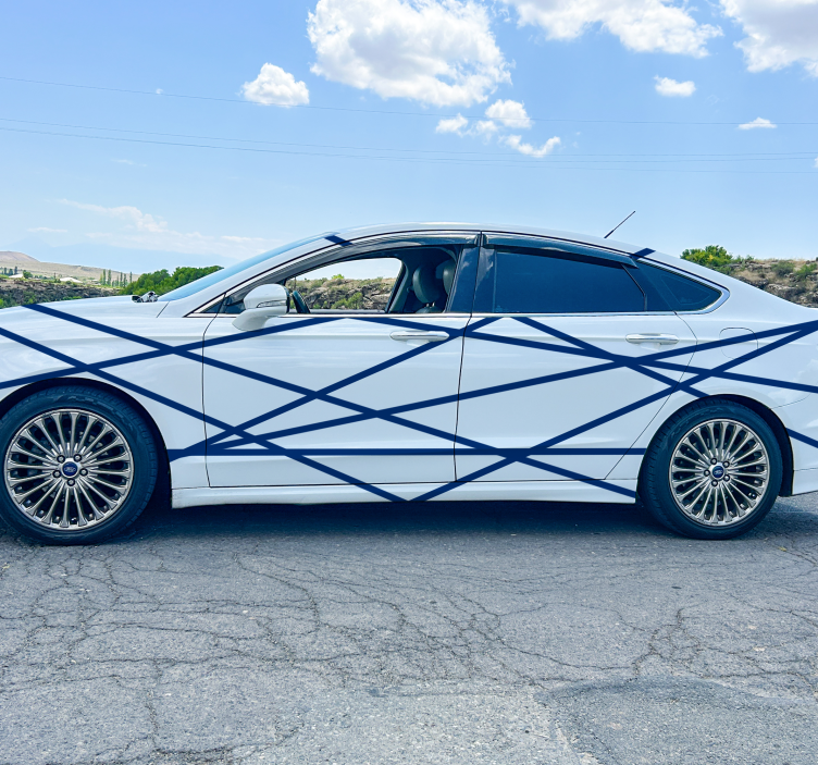 Autocollant voiture ensemble de rayures - TenStickers