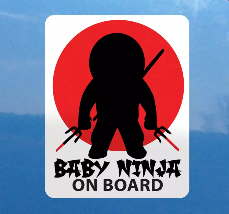 Sticker voiture ninja - TenStickers