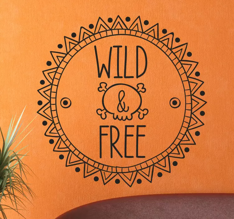 Sticker Wild and Free - TenStickers