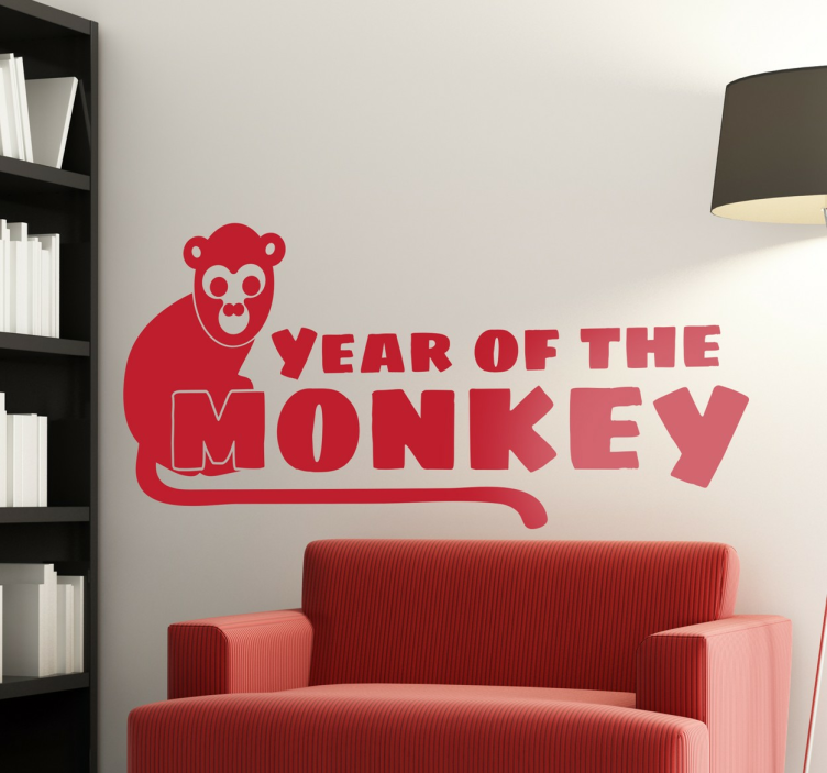 Sticker year of the monkey - TenStickers