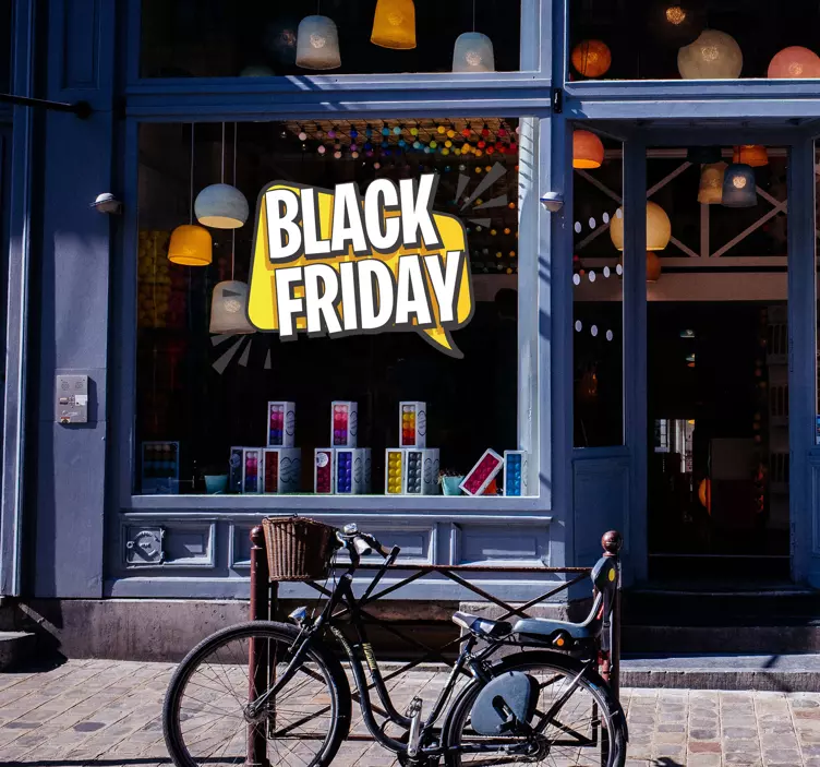 Sticker Black Friday Bulle de dialogue du vendredi noir - TenStickers