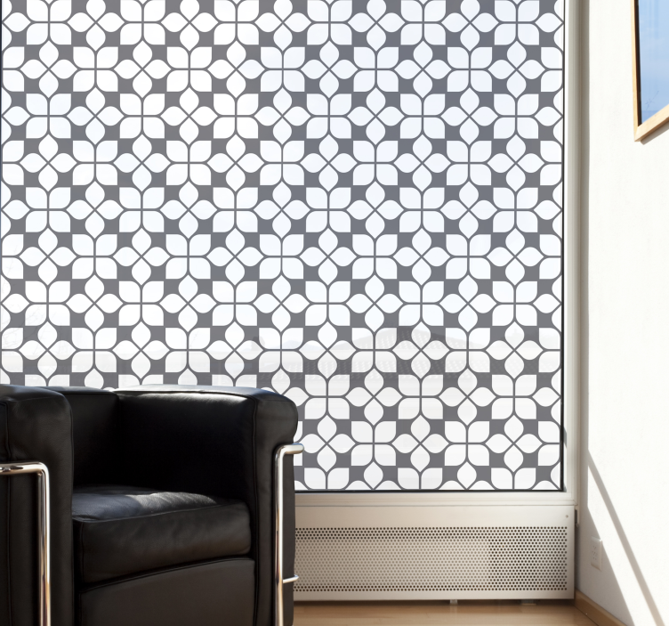 stickers fleurs forme géometrique simple - TenStickers