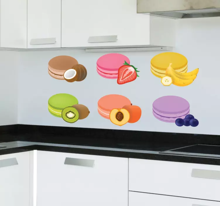 Stickers macarons - TenStickers