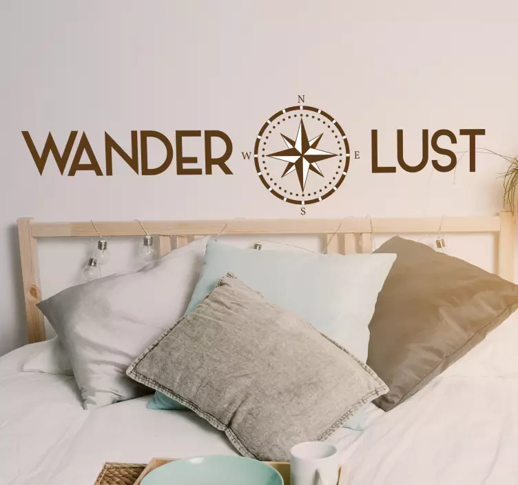 Stickers Monde Wanderlust Boussole - TenStickers