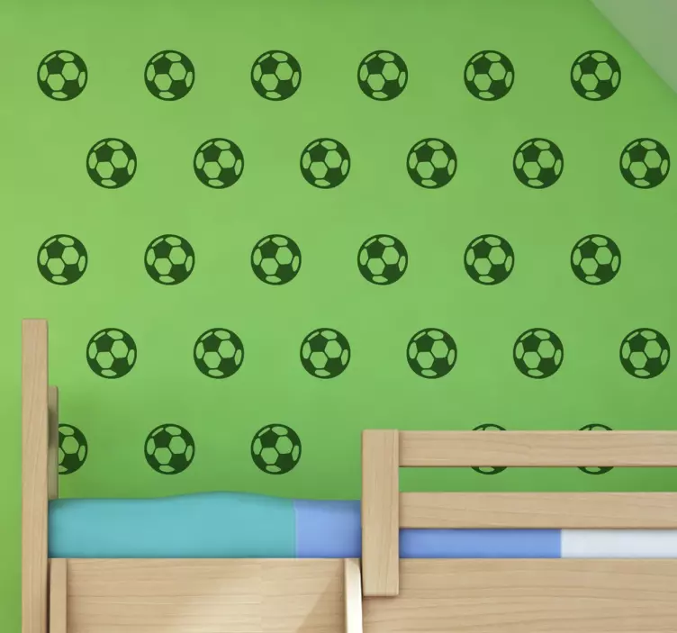 Stickers muraux ballons de foot - TenStickers