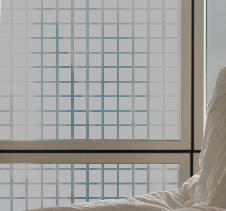 Vitrophanie échelle des carrés gris - TenStickers