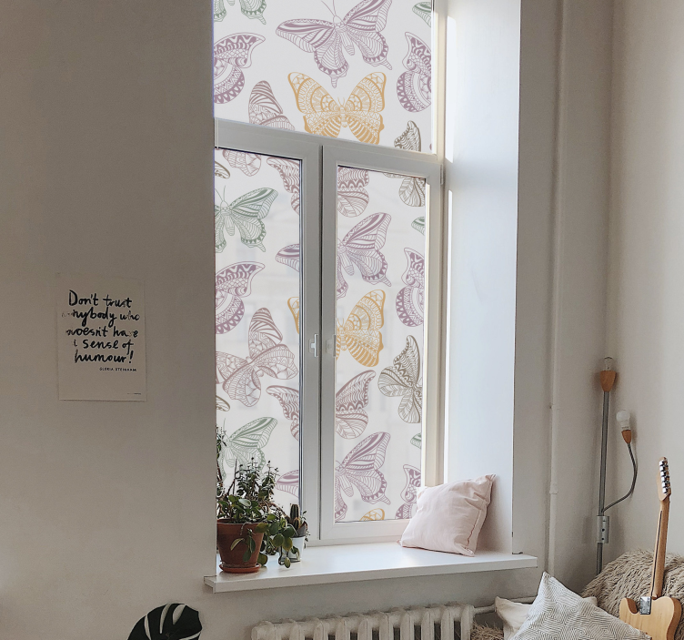 Vitrophanie Papillons décoratifs colorés - TenStickers