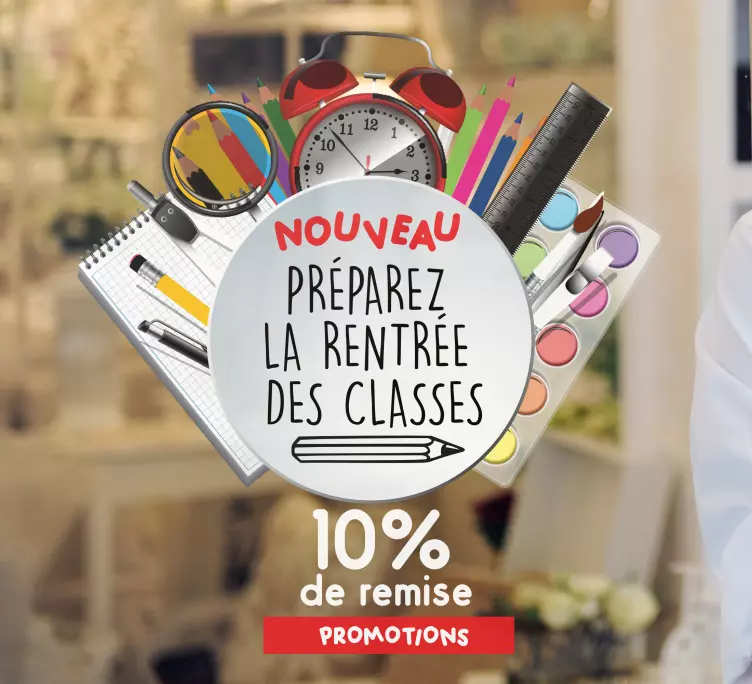 Vitrophanie Un bon départ et bon marché - TenStickers