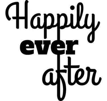 Sticker happily ever after - TenStickers