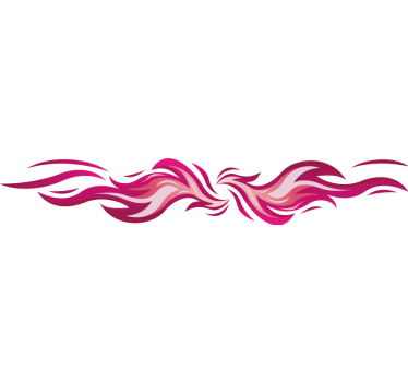Autocollant voiture ensemble de flammes roses tribales - TenStickers