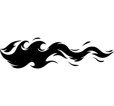 Autocollant voiture vague de flammes - TenStickers