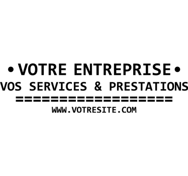 Autocollant voiture texte professionnel personnalisable - TenStickers