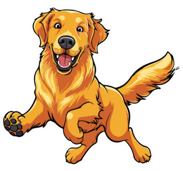 Sticker voiture golden retriever joueur - TenStickers
