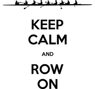 Sticker keep calm row on - TenStickers