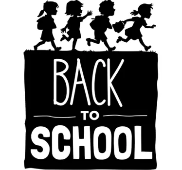 Sticker rentrée des classes anglais - TenStickers
