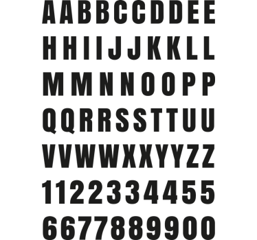 Sticker boite aux lettres de 1 pouce - TenStickers