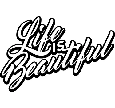 Sticker Life is Beautiful - TenStickers