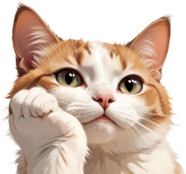 Sticker voiture chat pensant - TenStickers