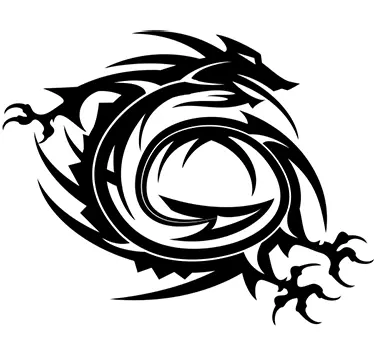 Sticker dragon oriental - TenStickers