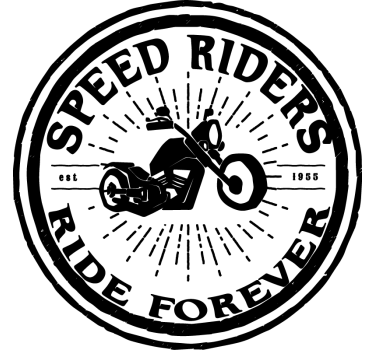 Sticker speed riders ride forever - TenStickers