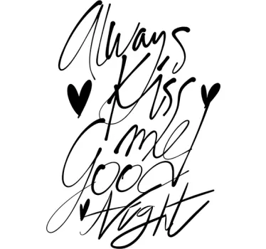 Sticker always kiss me - TenStickers