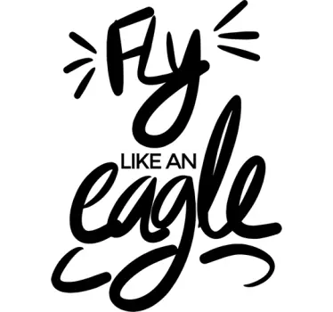 Sticker fly like an eagle - TenStickers