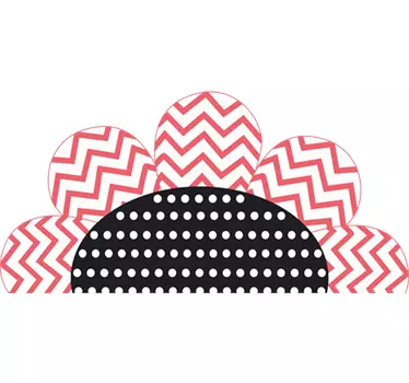 Sticker mural fleur motifs - TenStickers