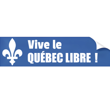 Sticker voiture vive le québec libre! - TenStickers
