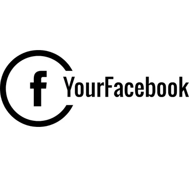 Sticker vitrine personnalisé Facebook - TenStickers