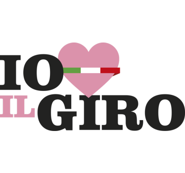 Sticker voiture j'aime giro - TenStickers