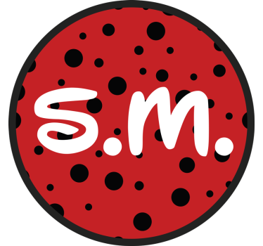 Sticker personnalisable initiales de valise pour enfants - TenStickers