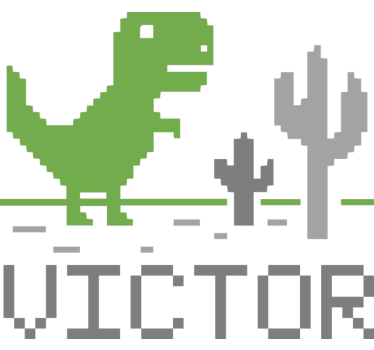 Sticker mural dinosaure jeu de pixels - TenStickers