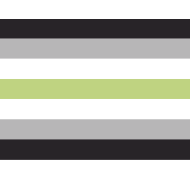 Sticker voiture drapeau agender - TenStickers