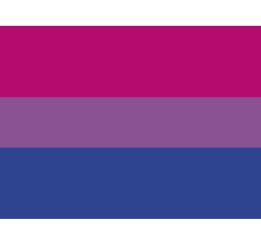 Sticker voiture drapeau bisexuel - TenStickers